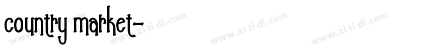 country market字体转换